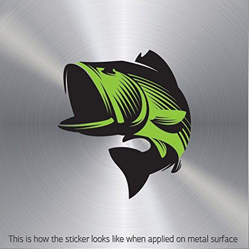 Stickers Decal Bass Fish waterproof Ship Specialty Permanent Vinyl Motorbik (30 X 26.7 In)