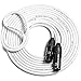 Coluber Balanced XLR Cable Male to Female â€“ 50 Ft White Pro 3-Pin Microphone Connector for Powered Speakers, Audio Interface or Mixer â€“ for Live Performance & Recording