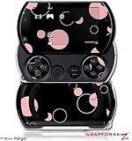 PSPgo Skin and Screen Protector Kit - Lots of Dots Pink on Black fits Sony  ....