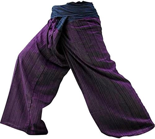 2 Tone Thai Fisherman Pants Yoga Trousers Free Size
