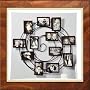 Hanging Spiral Family / Friends Floating Picture Gallery Wall Photo Display Collage- 12 opening - Iron Frame Wall Art Decor - Great Gift!