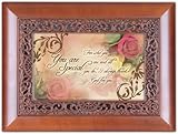 Cottage Garden Music Box - You Are Special Plays That's What Friends Are For With Ornate Woodgrain Finish