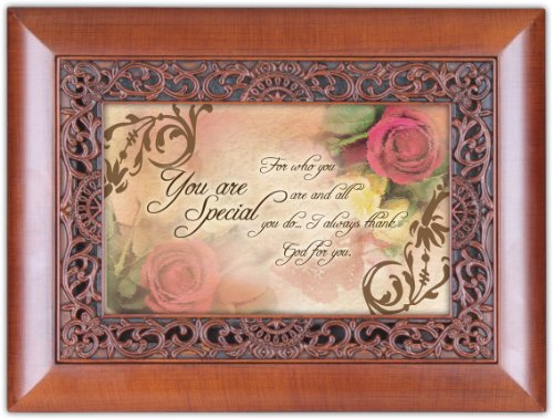 Cottage Garden Music Box - You Are Special Plays That's What Friends Are For With Ornate Woodgrain Finish