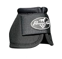 Professionals Choice Equine Ballistic Hoof Overreach Bell Boot, Pair (Large, Black)
