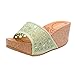Coshare Women's Fashion Various Cork Wedge Slide On Platform Open Toe Sandals