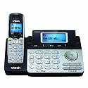 VTech DS6151 DECT 6.0 Cordless Phone, Silver/Black, 1 Handset