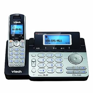 VTech DS6151 DECT 6.0 Cordless Phone, Silver/Black, 1 Handset VTech DS6151 DECT 6.0 Cordless Phone, Silver/Black, 1 Handset