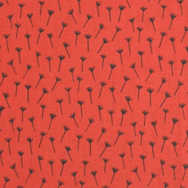 V&A Fabrics - Seed Head (Red)