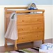 Kalani 3 Drawer Changing Table in Honey Oak Finish By Da Vinci Baby Furniture