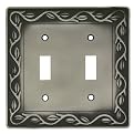 Leaf and Vine Double Switch Wall Plate- Set of 2