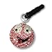 SilberDream Glitzer Smiley rosa Handy Anhänger mit Zirkonia Kristallen 925 Sterling Silber GST001A
