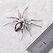 Dazzling Luxurious and Stylish Spider Clip Pin Brooch w/Rhinestone - Purple