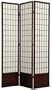 Authentic Quality Original Japanese Room Divider - 78" Window Pane Wood & Paper Shoji Floor Screen - 6 Colors - 4 Sizes