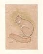 Indian Art Miniatures India Folk Paintings Drawings & Water Color on Paper 5.5 x 8 inches (minianimal027)