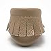 SAYOYO Baby Tassels Soft Sole Leather Infant Toddler Prewalker Shoes (0-6 Months, Tan)