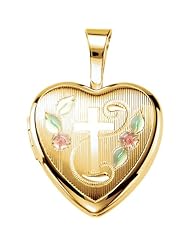 Sterling Silver Cross Heart Locket