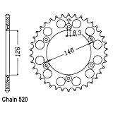JT Sprockets JTR808.49 49T Steel Rear Sprocket