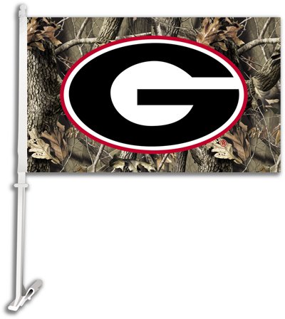 NEOPlex 2-sided College Car Flag - Georgia