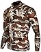 JustOneStyle 062 Skin Tight Compression Base Layer Camo Running Shirt Mens S - 2XL