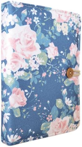 TaylorHe 6 inch Colourful eReader Covers eBook Reader Cases with Patterns and passport slot for Kindle Paperwhite / Kindle 2014 / Kindle Voyage Vintage style Floral Patterns Blue