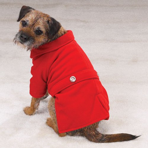 Red Medium Dog Pea coat