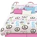 Veratex 460302 Peace and Love Bed-In-A-Bag Micro-Fiber, Pink/White/Green, Queen Veratex 460302 Peace and Love Bed-In-A-Bag Micro-Fiber, Pink/White/Green, Queen