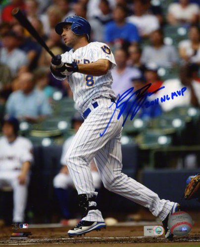 Ryan Braun Autographed 8x10 Photograph | Details: Milwaukee Brewers, After Swing, with 