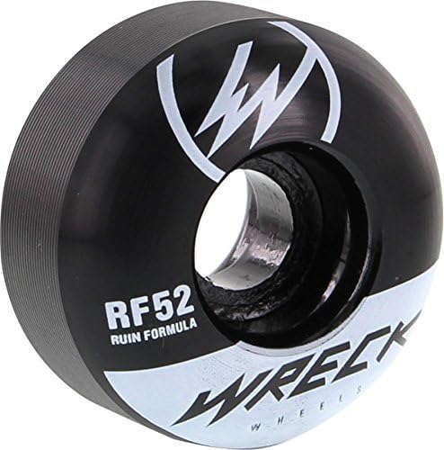 Wreck W1 52mm 101a Black White Skate Wheels by Wreck Wheels