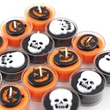 Skeleton & Pumpkin Scented Tealight Candles (24pc/Box)