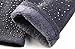 Aircee Women Touchscreen Texting Spandex Velvet Smartphone Rhinestone Stars Gloves
