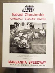 1966 Manzanita Speedway Sprint Car Racing Poster Print