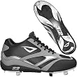 3N2 Baseball Showtime Black/Grey Mid Metal Cleat