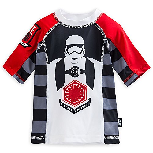 Disney Store Star Wars Boy Swim Shirt Rash Guard (Multi, 5-6)