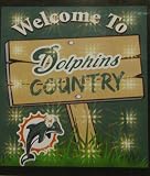 Miami Dolphins Light Up Sign 11''x9.75''