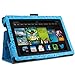 MoKo Case for Amazon Kindle Fire HD 7 2013 - Slim Folding Cover Case for Fire HD 7.0 Inch 3rd Generation Tablet, Cutie Charm BLUE (With Smart Cover Auto Wake / Sleep.)