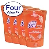 Lysol No-Touch Hand Soap Refill, 8.5 Fl Oz, Grapefruit Essence Scent, 4 Count