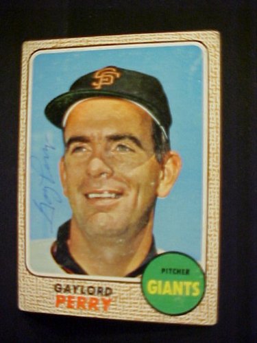 Gaylord Perry San Francisco Giants #85 1968 Topps Signed Autographed Baseball Card