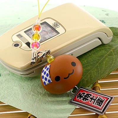 名物土産ぷにぷに温泉まんじゅうビーズストラップ(ちゃたろう)