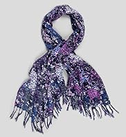 Indigo Collection Ditsy Floral Print Lightweight Scarf
