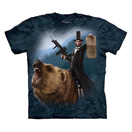 The Mountain Lincoln The Emancipator Adult Navy Blue T-Shirt M