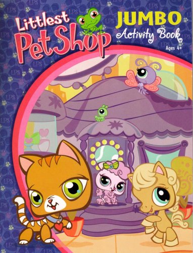 Childrens Toyshop  Toys : Littlest Pet Shop Jumbo Activity Book ~ Beauty Shop