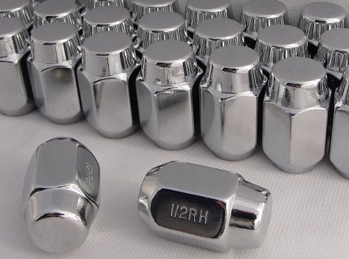 Chrome Lug Nuts 13/16" Head, 60° Set of 20 Lugs For Most Jeep Models