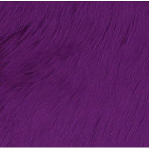 60-Wide-Faux-Fur-Luxury-Shag-Purple-Fabric-By-The-Yard