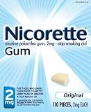 Nicorette Gum Starter Kit, Original, 2 mg, 110 Count Box