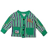 CHILD CHAMP(チャイルド チャンプ) ガーゼ薄手ミニ裏毛ストライプカーディガン 110cm/グリーン NO.C-86151613