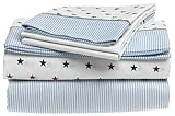 Tommy Hilfiger, Union Stars Collection, Printed Sheet Set Twin Sheet Set