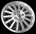 02-03 MERCURY SABLE ALLOY WHEEL RIM 16 INCH, Diameter 16, Width 6 (14 SPOKE), Described as platinum edition package wheels, BRIGHT SILVER, 1 Piece Only, Remanufactured (2002 02 2003 03) ALY03485U20