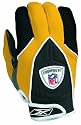 Reebok NFL XG3 Football Gloves, Gold/Black, Medium