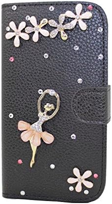 BLU Studio 7.0 II case (not fit BLU Studio 7.0 D700A) piaopiao fashion 3d bling leather wallet card flip stand Case Cover skin BLU Studio 7.0 II s480u (ballet girl flower)