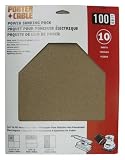 Porter-Cable 53048 9-Inch x 11-Inch 100 Grit Cut-To-Fit Sanding Sheets - 10 Pack